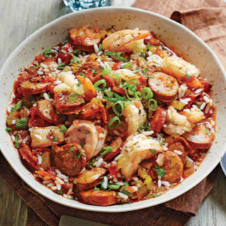 Shrimp Étouffée with Baklouti Green Chili Roux - Viva Oliva