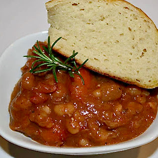 Rosemary Lamb &amp; White Bean Stew - Viva Oliva