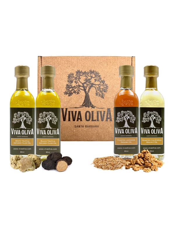 Four 60ml Gourmet Oil Sample Set - Viva Oliva