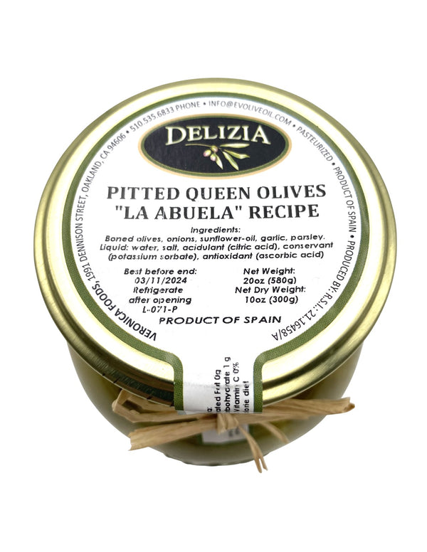 Delizia Pitted Queen Olives "La Abuela" Recipe Viva Oliva