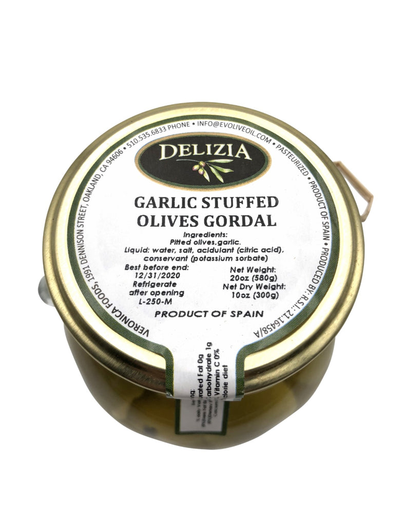 Delizia Garlic Stuffed Gordal Olives