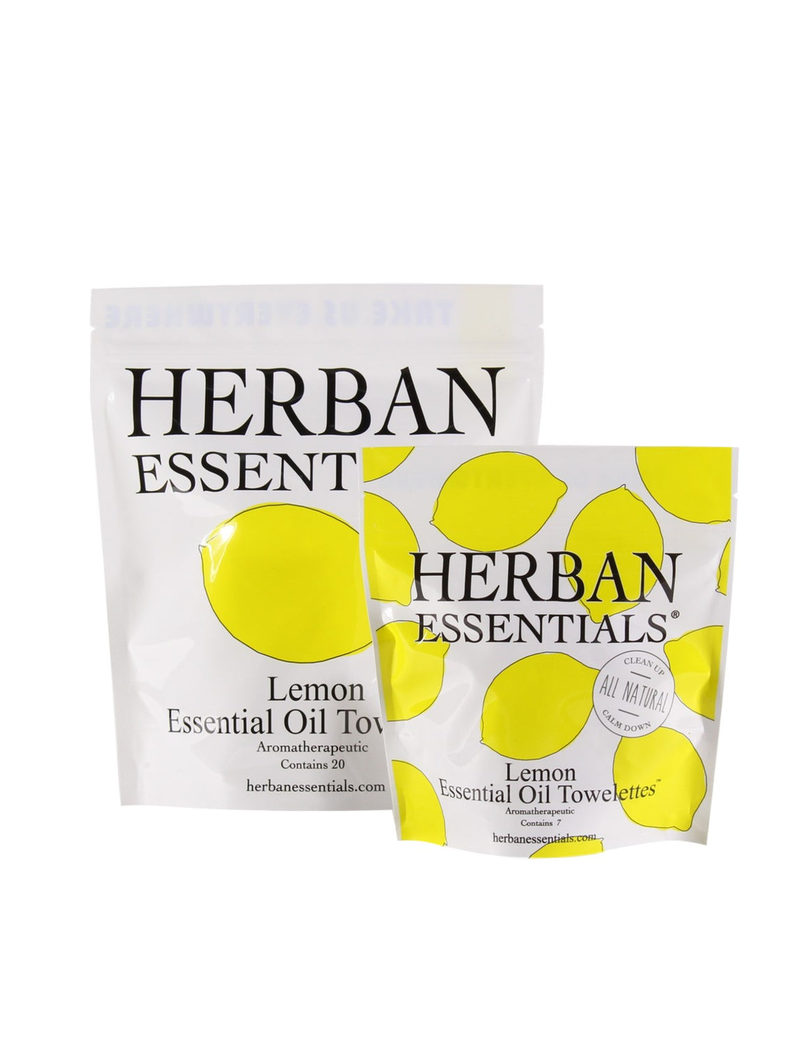 Herban Essentials - Lemon Essential Oil Towelettes