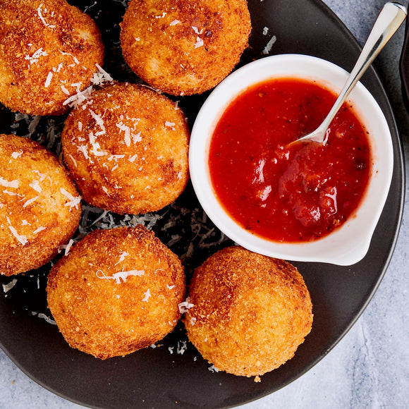 Rosemary Butternut Squash Risotto Arancini (Italian Rice Balls)