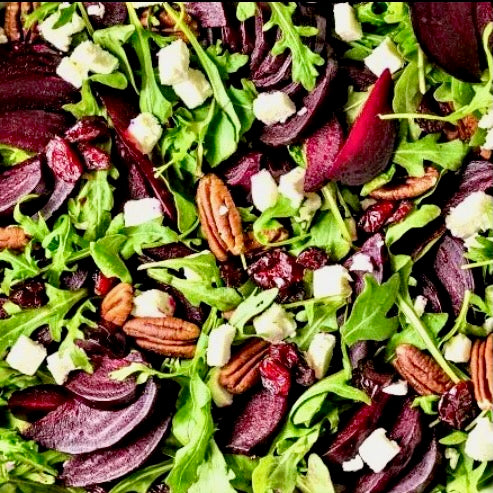 Roasted Beet Salad with Mango Balsamic