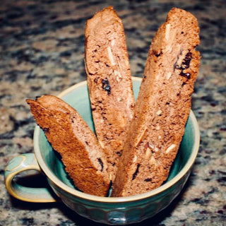 Cherry, Almond, Orange Olive Oil Biscotti