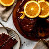 Chocolate Black Mission Fig Cake with Blood Orange Ganache
