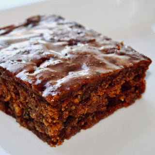 Carrot Gingerbread with Honey-Ginger Glaze