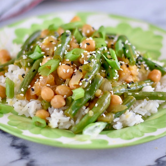 Lemongrass Mint Green Beans