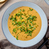 Sweet Corn Bisque with Crispy Fried Shallots