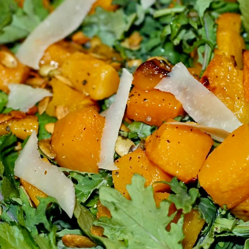 Kale, Quinoa, and Roasted Butternut Squash Salad