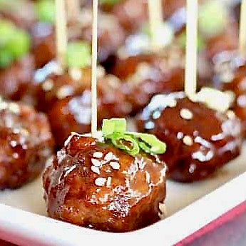 Blueberry Balsamic Turkey Meatballs