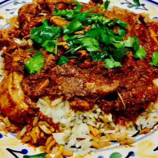 Spectacular Chicken Mole with Baklouti Green Chili Olive Oil & Chocolate Balsamic