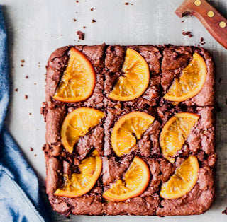 Orange Dark Chocolate Brownies