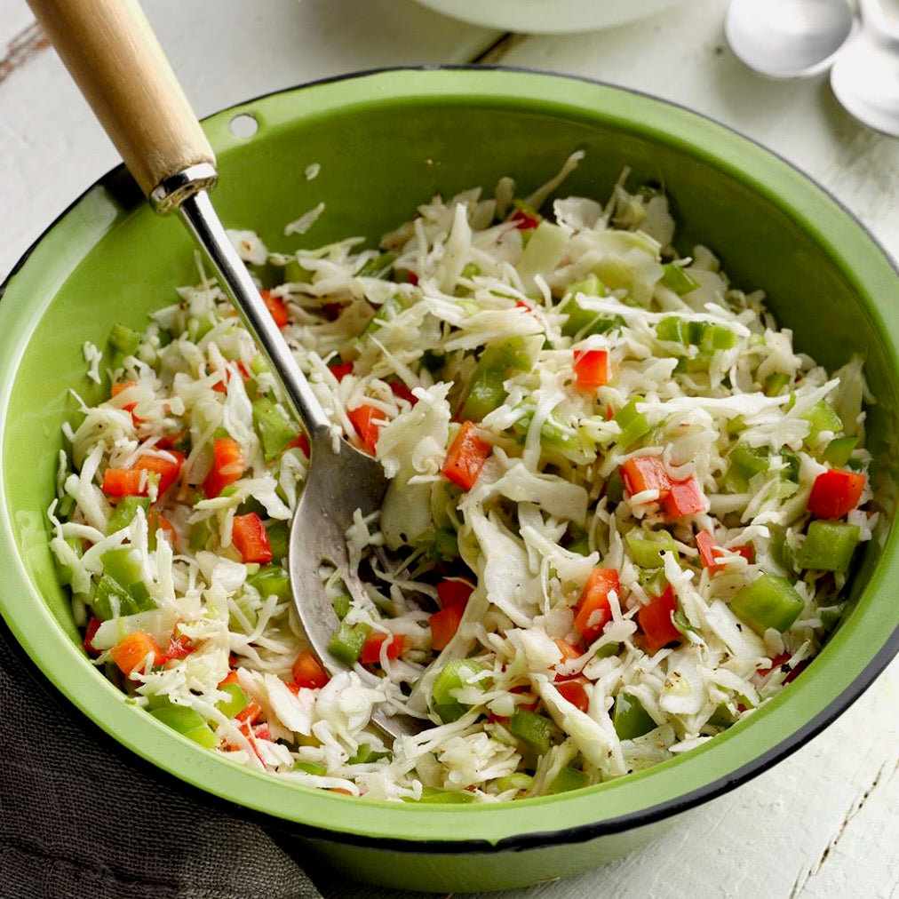 Cilantro & Roasted Onion Aioli with Spicy Jalapeño Coleslaw