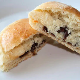 Chocolate-Stuffed Blood Orange Olive Oil Buns