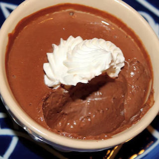 Pots de Crème with Blood Orange Whipped Cream