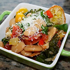 Late Summer Ribollita with Braised Butter Beans