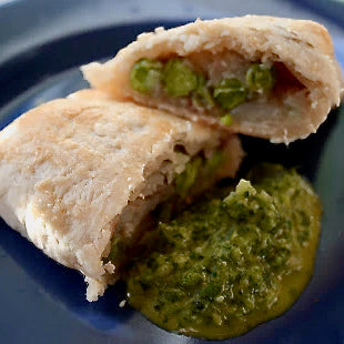 Splendid Samosas with Cilantro Chutney