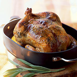 Simple Mushroom-Sage Brined Thanksgiving Turkey