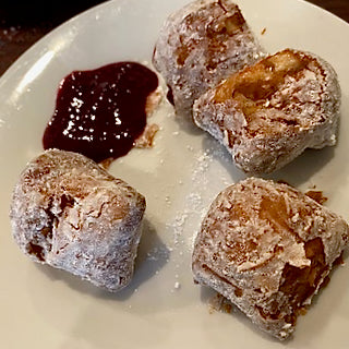 French Beignets With Blackberry-Ginger Balsamic Reduction
