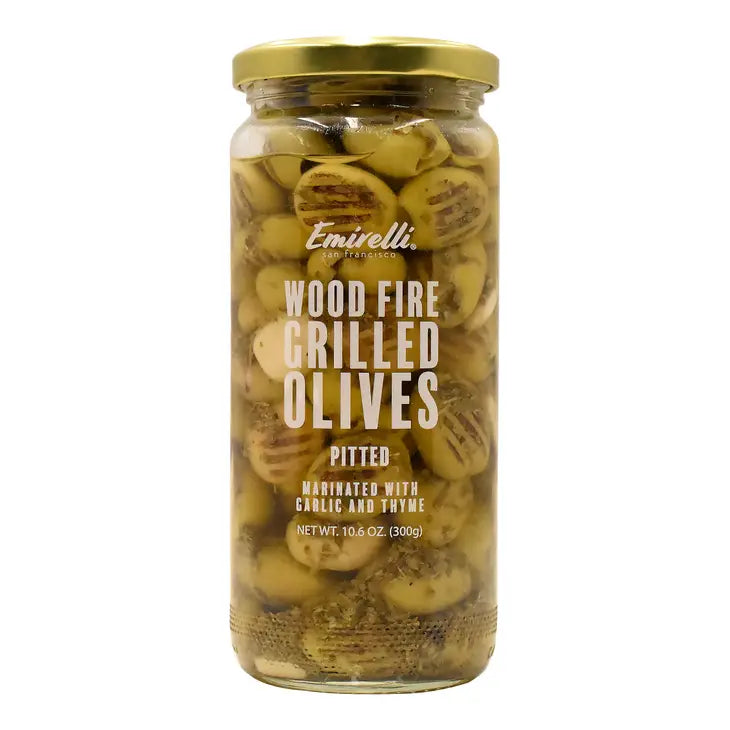 Emirelli Wood Fire Grilled Olives - Pitted