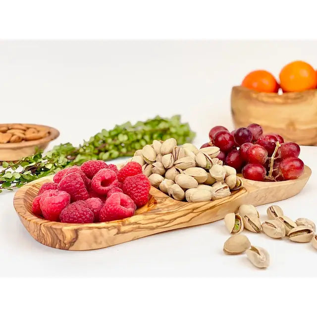 Olive Wood Snack Tray