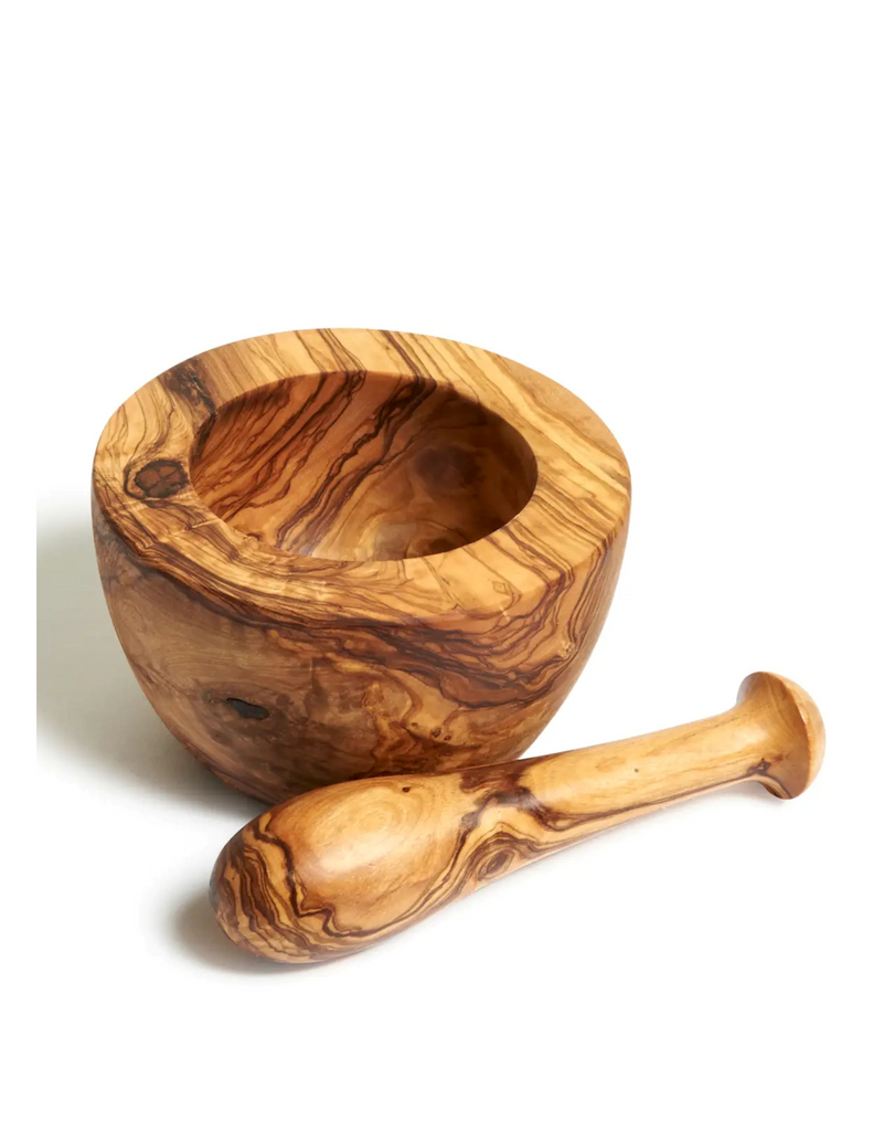 Mini Olive Wood Mortar and Pestle (4")