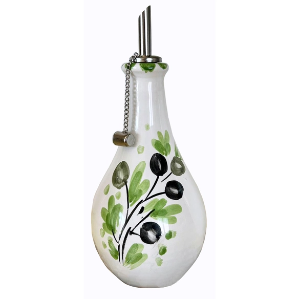 Abbiamo Tutto Classic Collection Olive Oil Bottle - Olive Branches