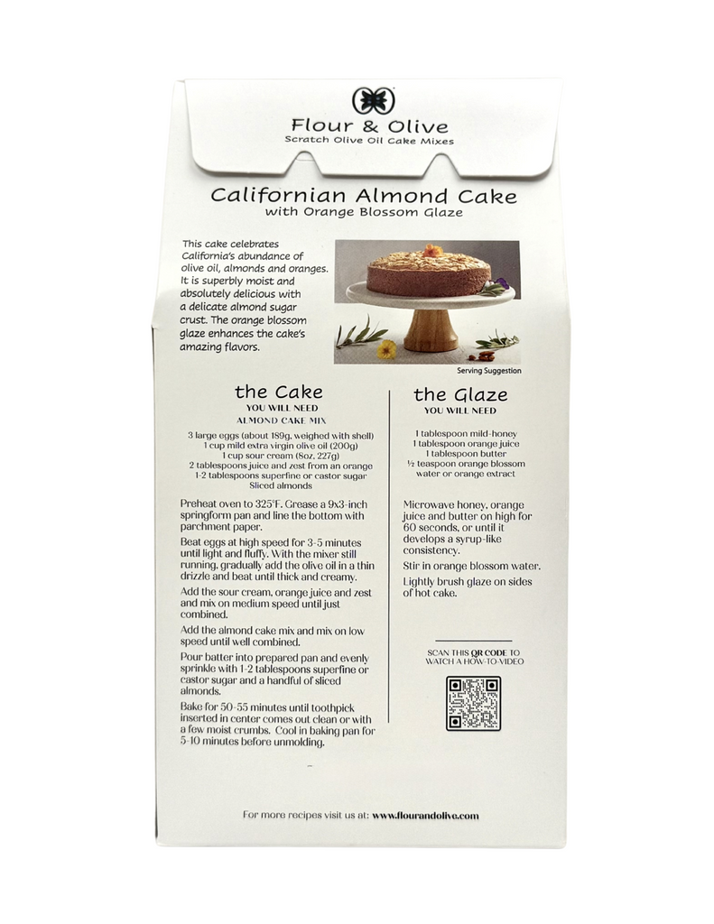 Olive Oil Almond Cake Mix - Flour and Olive