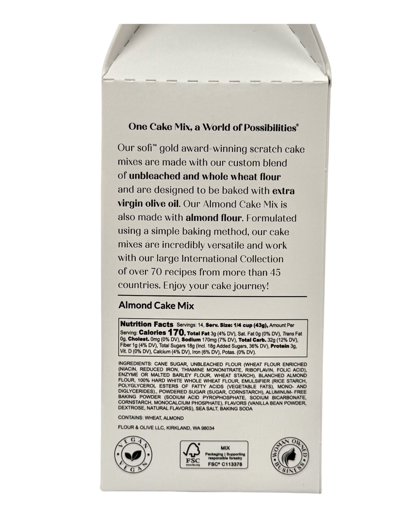 Olive Oil Almond Cake Mix - Flour and Olive