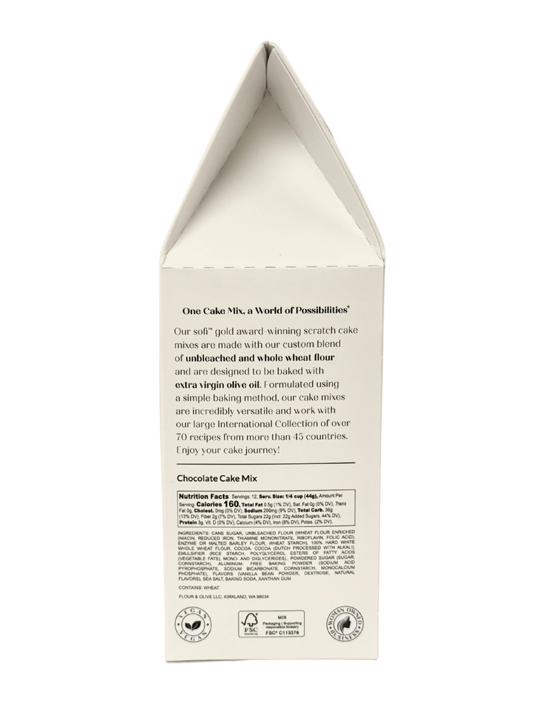 Olive Oil Chocolate Cake Mix - Flour and Olive