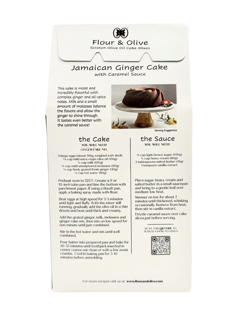 Olive Oil Ginger Cake Mix - Flour and Olive