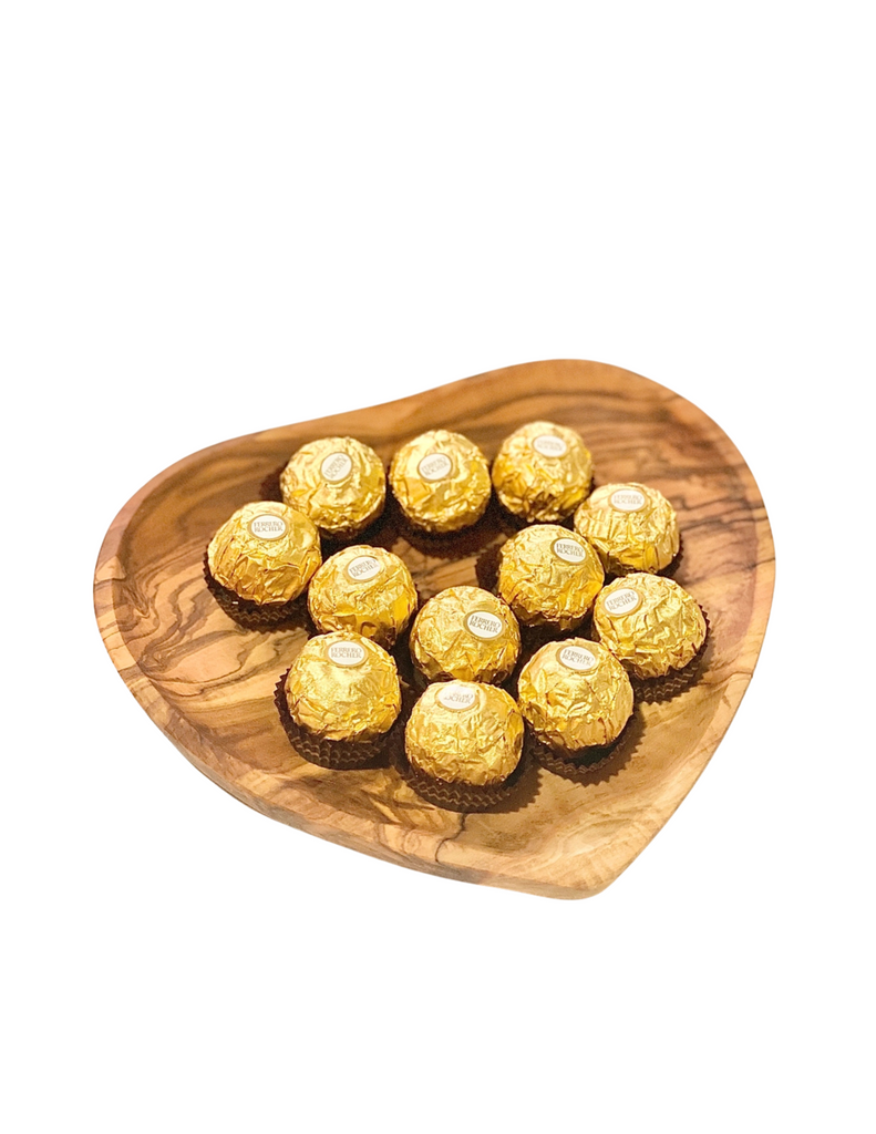 Heart Shaped Olive Wood Dish