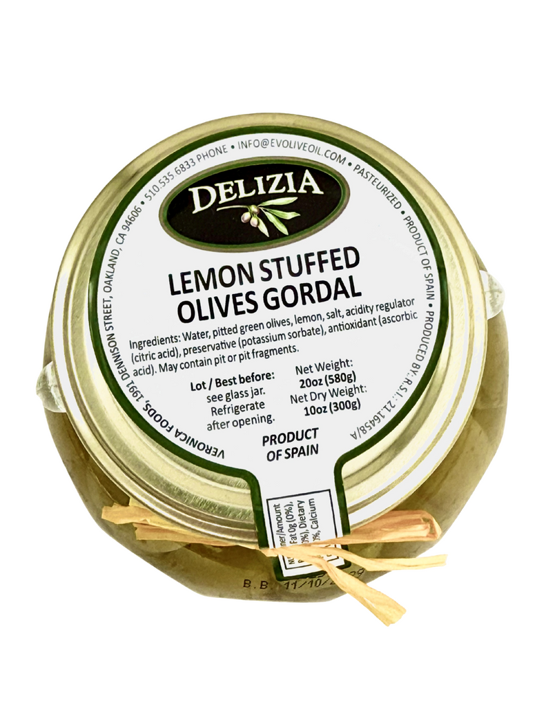 Delizia Lemon Stuffed Gordal Olives