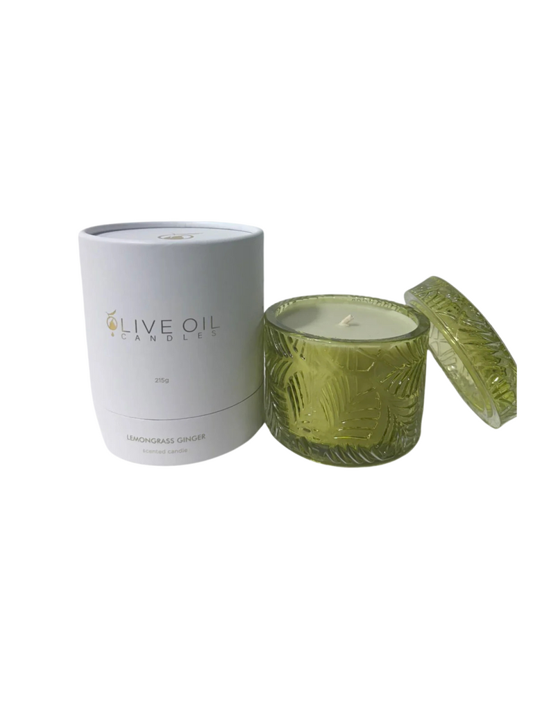 Olive Oil Skin Care Company - Olive Oil Candle - Lemongrass & Ginger
