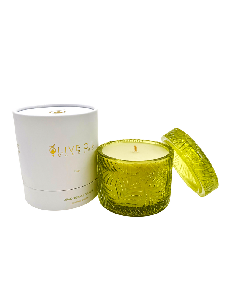 Olive Oil Skin Care Company - Olive Oil Candle - Lemongrass & Ginger