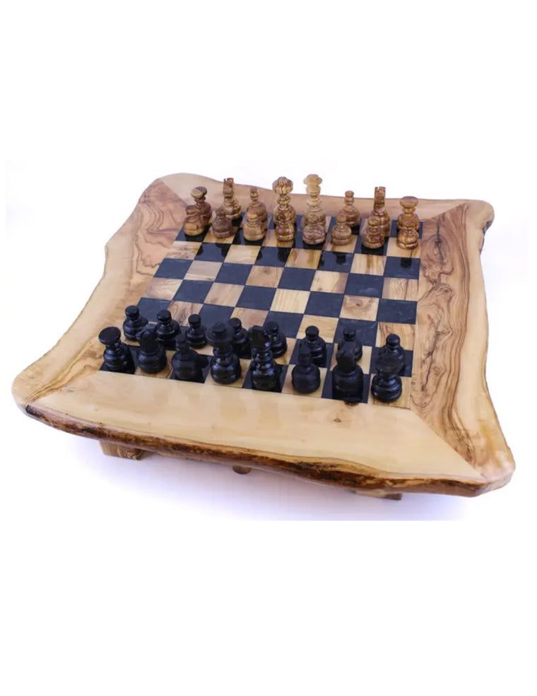 Olive Wood Resin Chess Board