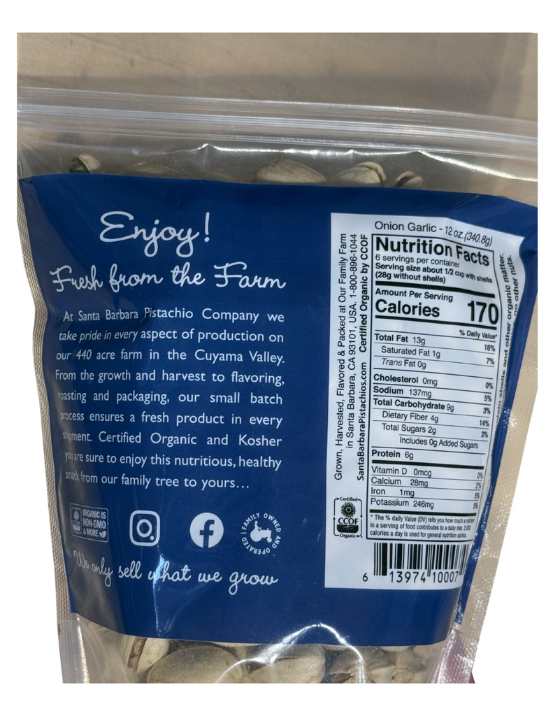 Santa Barbara Pistachio Company - Onion Garlic