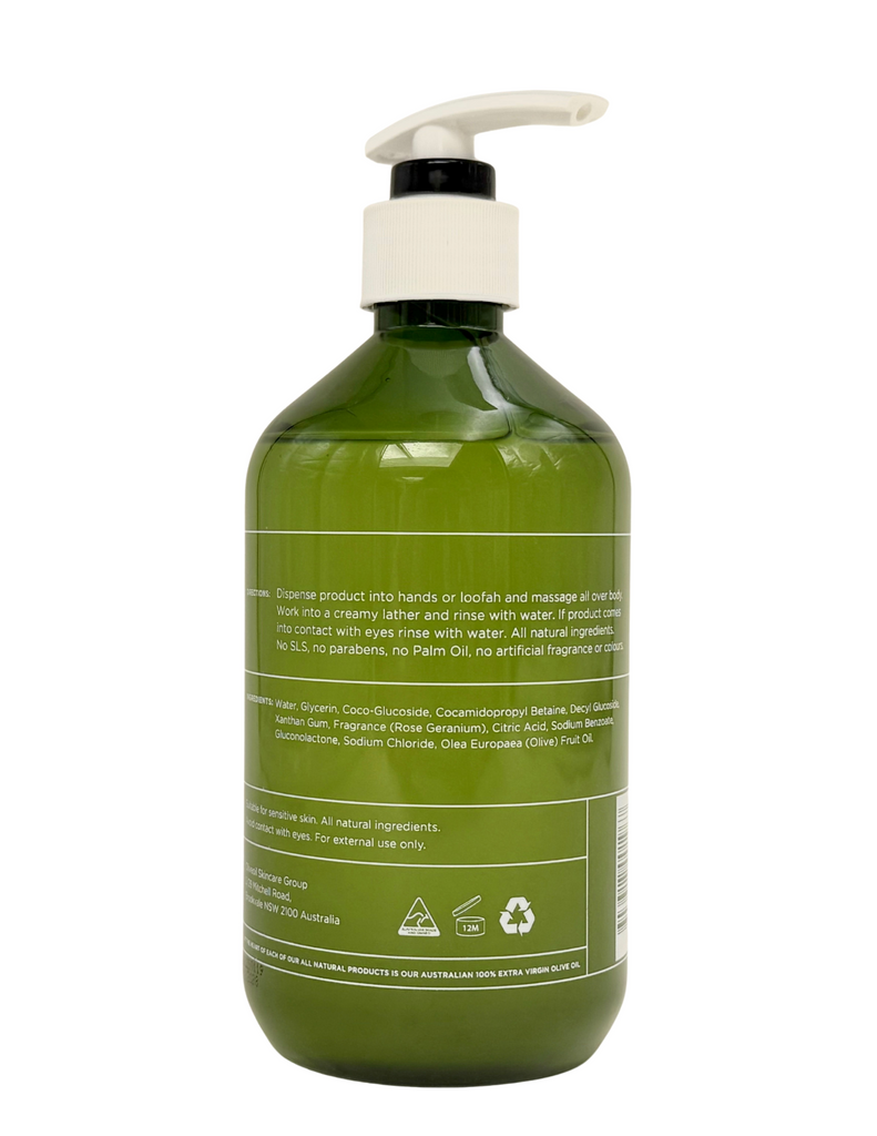 Olive Oil Skincare Company - Rose Geranium Body Wash