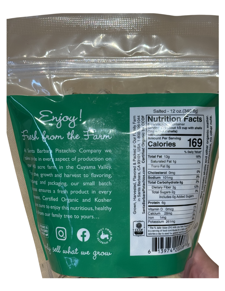 Santa Barbara Pistachio Company - Salted