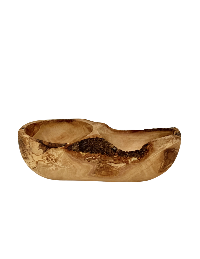Olive Wood Segmented Bowl - Two