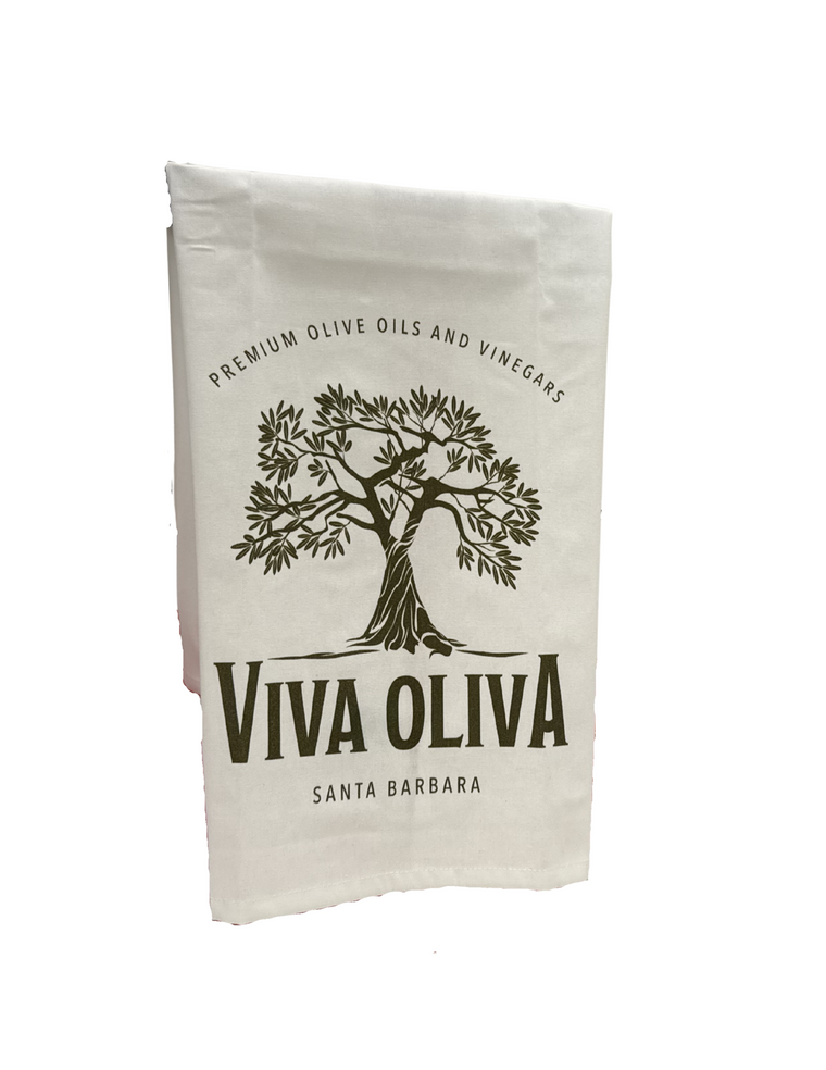 Organic Cotton Santa Barbara Tea Towel: Viva Oliva