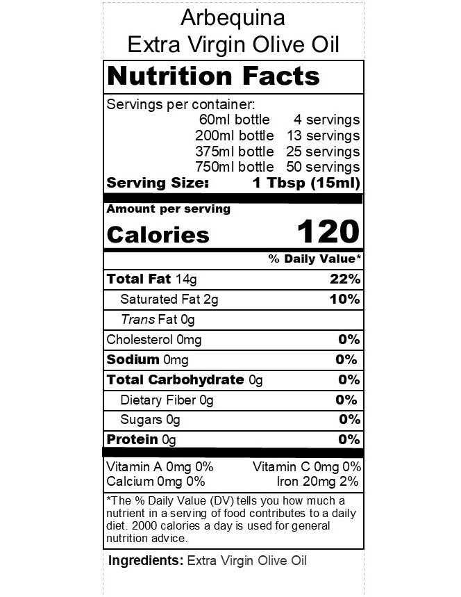 Arbequina - California - Mild - EVOO