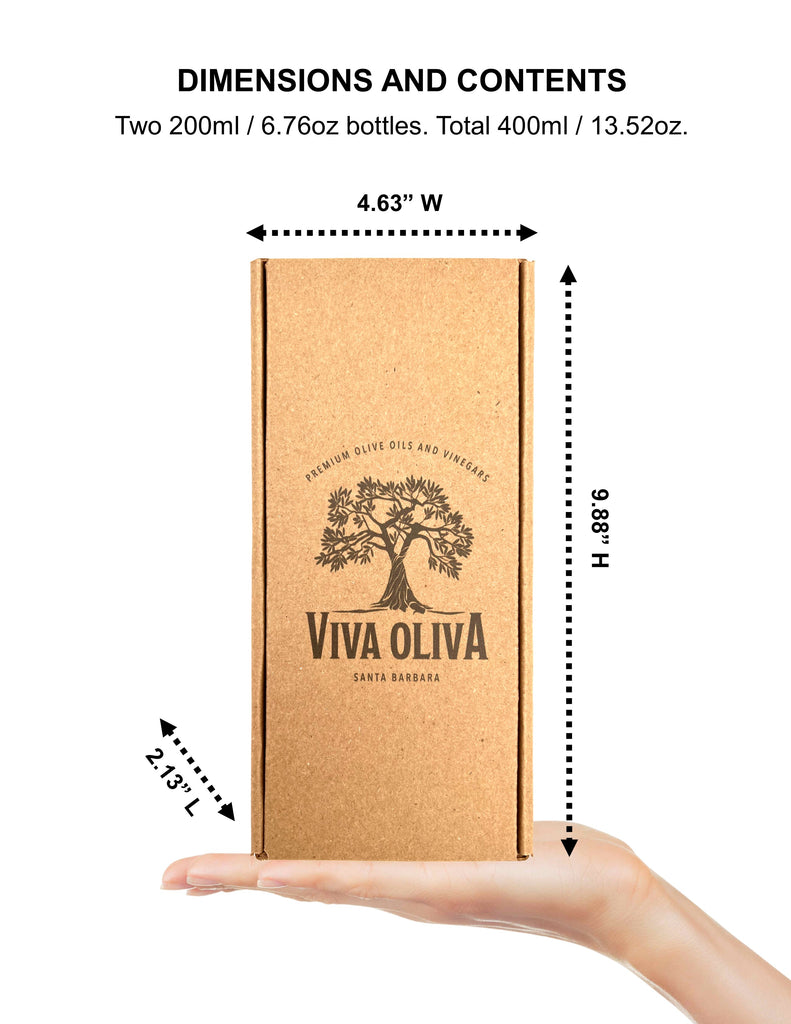Two 200ml Gift Set - White and Black Truffle Infused Olive Oil