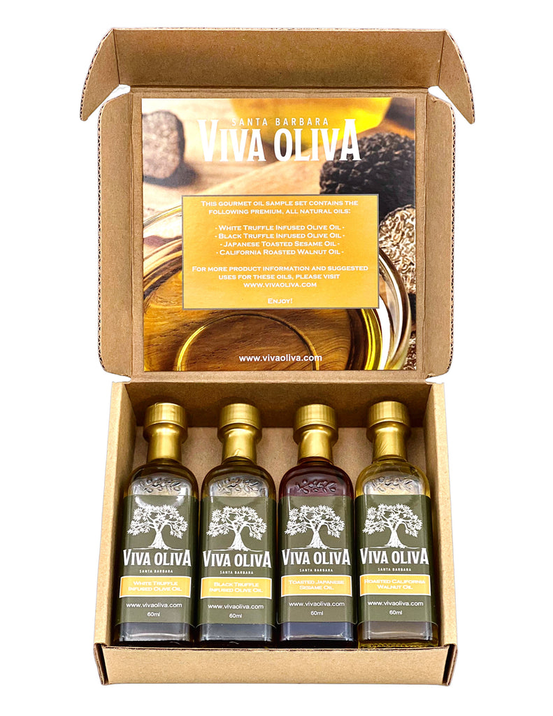 Four 60ml Gourmet Oil Sample Set