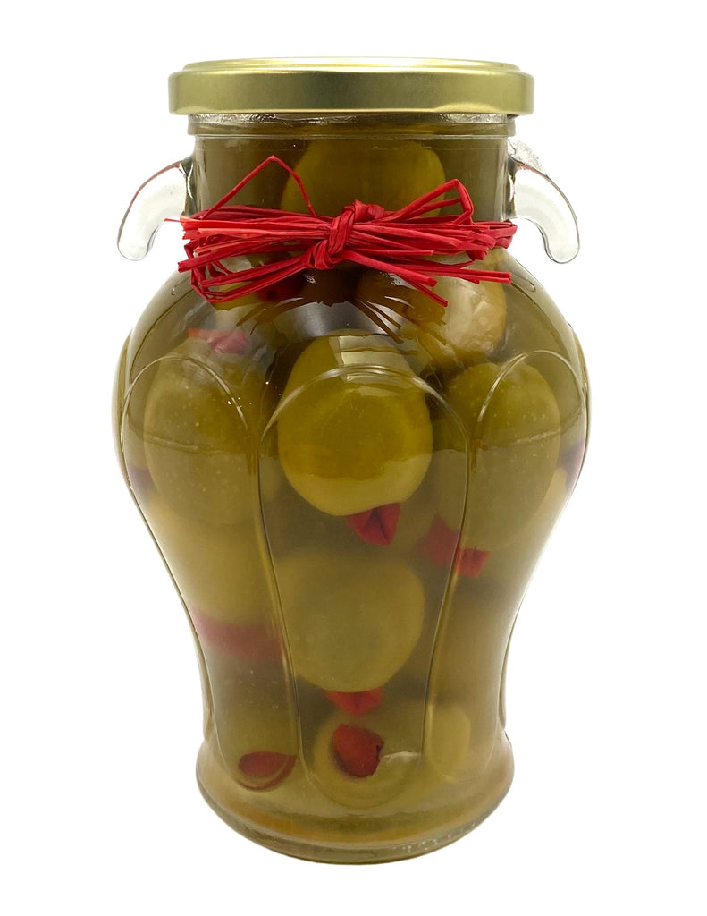 Delizia Red Pepper Stuffed Olives (Spicy Recipe)