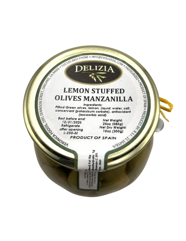 Delizia Lemon Stuffed Manzanilla Olives