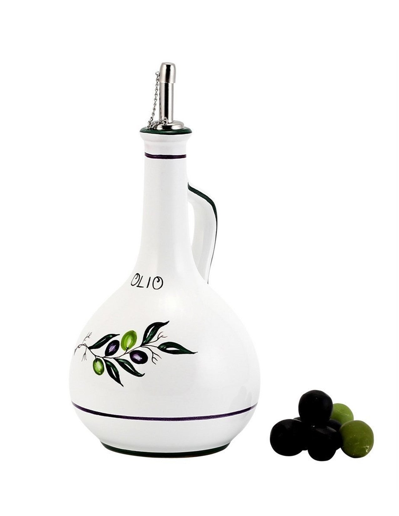 Artistica Deruta of Italy Ceramics Olive Oil Dispenser Bottles