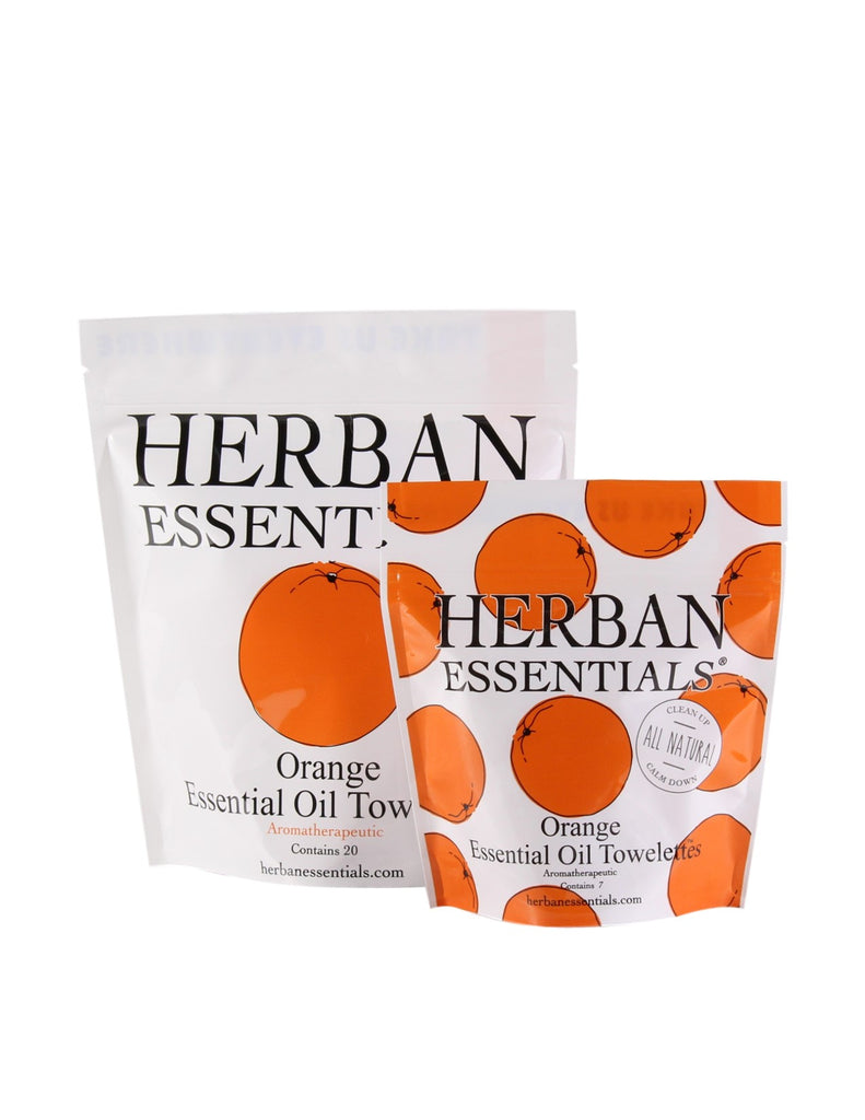 Herban Essentials - Orange Essential Oil Towelettes