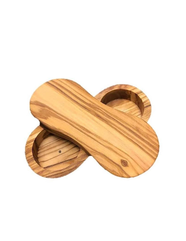 Olive Wood Salt and Pepper Keeper